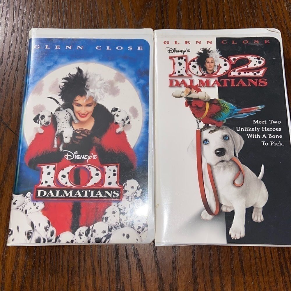 Vintage 90’s 101 &102 Dalmatians VHS tapes